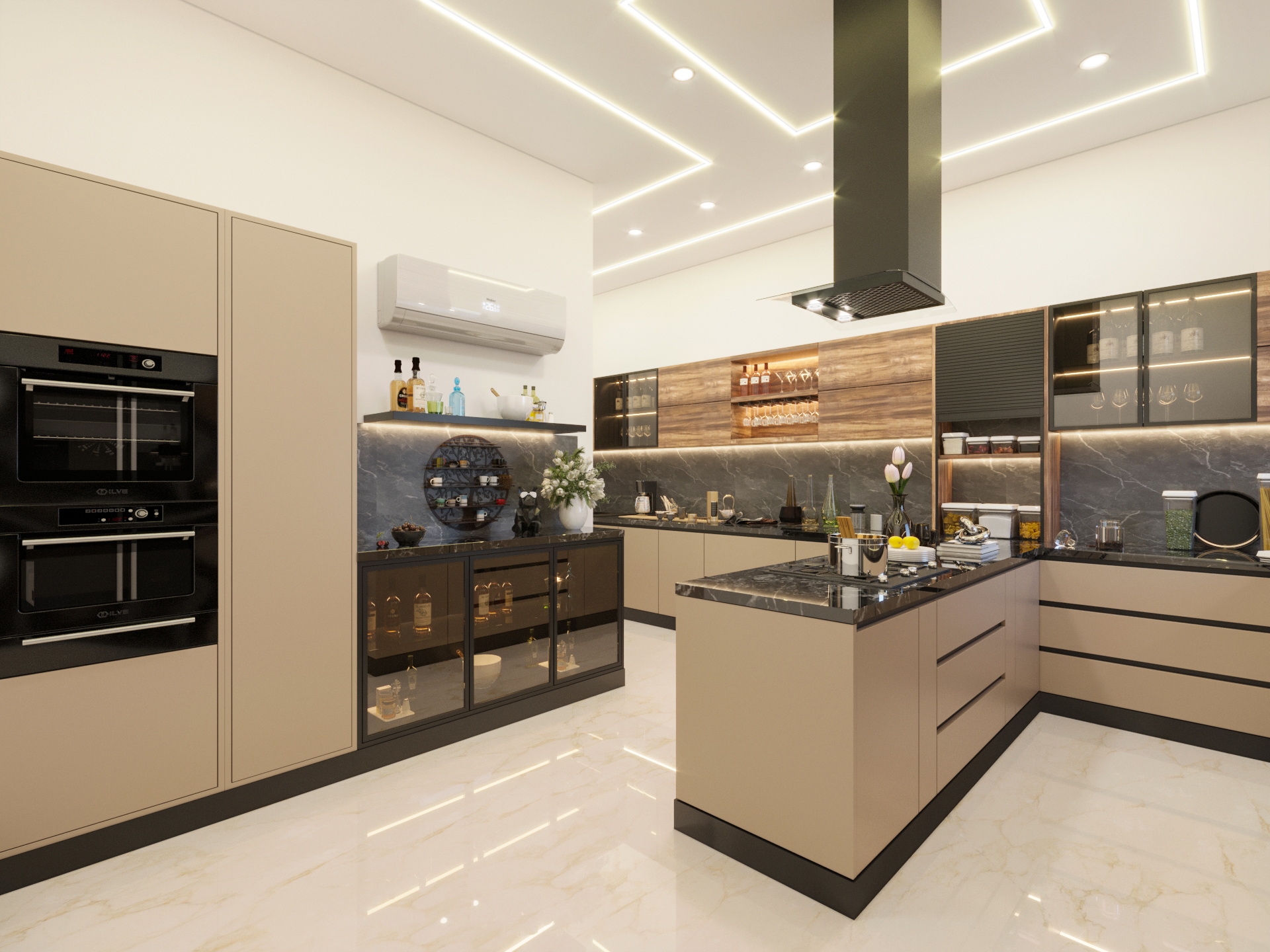 Straight Kitchen Delhi Make Point