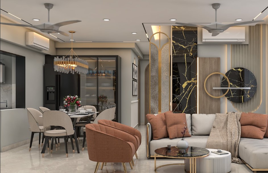 Elegant and stylish living room